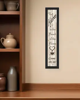 Kitchen Is The Heart of The Home 8 Black Framed Print Kitchen Wall Art