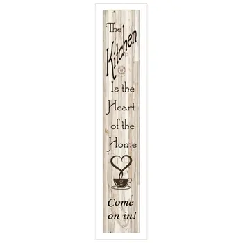 Kitchen Is The Heart of The Home 10 White Framed Print Kitchen Wall Art