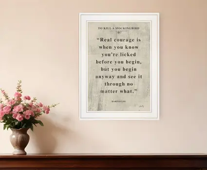 Book Quote VI 1 White Framed Print Wall Art