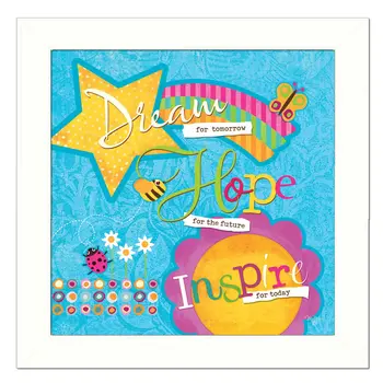 Dream For Tomorrow White Framed Print Wall Art