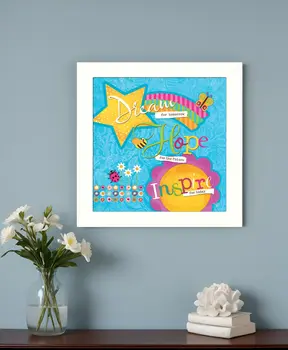 Dream For Tomorrow White Framed Print Wall Art