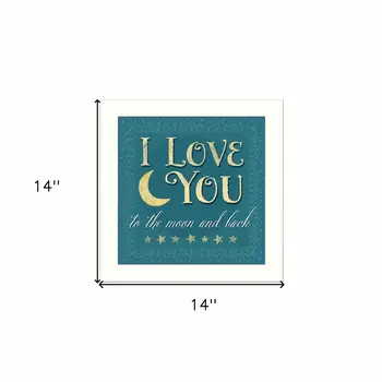 I Love You 2 White Framed Print Wall Art