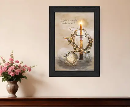 Make A Wish Black Framed Print Wall Art