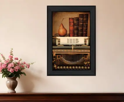 Read Know Learn Grow 2 Black Framed Print Wall Art