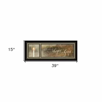 Walk in the Light 1 Black Framed Print Wall Art