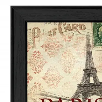 Set Of Two Post Cards Black Framed Print Wall Art