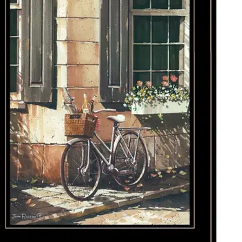 Set Of Two A Picnic Getaway 2 Black Framed Print Wall Art