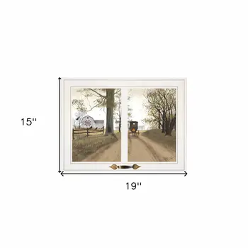 Heading Home 1 White Framed Print Wall Art