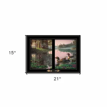 Northern Tranquility 4 Black Framed Print Wall Art