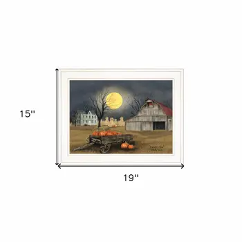 Harvest Moon 5 White Framed Print Kitchen Wall Art