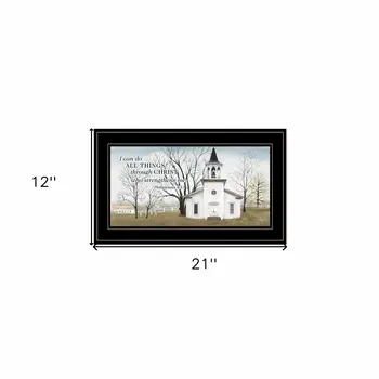 I Can Do All Things 4 Black Framed Print Wall Art