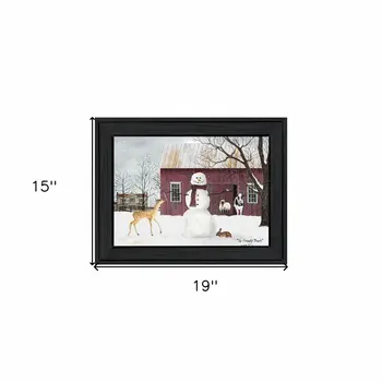 The Friendly Beasts 3 Black Framed Print Wall Art