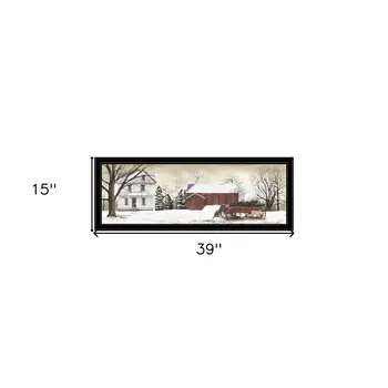 Christmas Trees for Sale Black Grooved Frame Wall Art