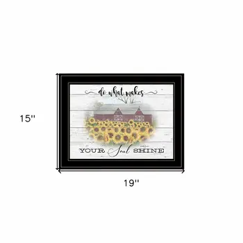 Do What Makes Your Soul Shine 2 Black Framed Print Wall Art