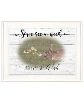 Some See A Weed 1 White Framed Print Wall Art