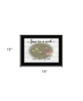 Some See A Weed 2 Black Framed Print Wall Art