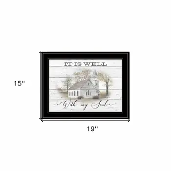 It Is Well 2 Black Framed Print Wall Art