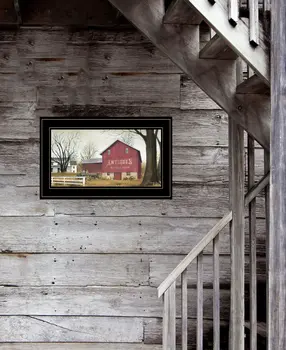 Antique Barn 3 Black Framed Print Wall Art