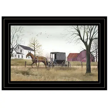Goin to Market 3 Black Framed Print Wall Art