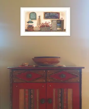 Bath House Collection 1 White Framed Print Bathroom Wall Art