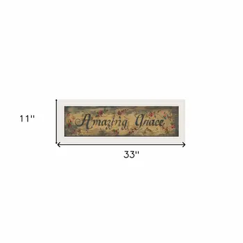 Amazing Grace 11 White Framed Print Wall Art