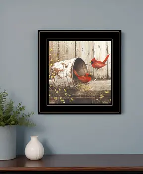 Playing Around 15x15 Black Framed Print Wall Art