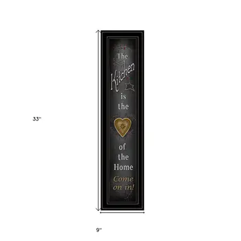 Chalkboard Kitchen 4 Black Framed Print Kitchen Wall Art