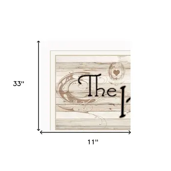 Set Of Four Kitchen Print 33x8 and Mug RackHorizonal 27x8x3 White Frame White Framed Print Kitchen Wall Art