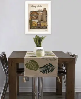 Country Kitchen 12 White Framed Print Kitchen Wall Art