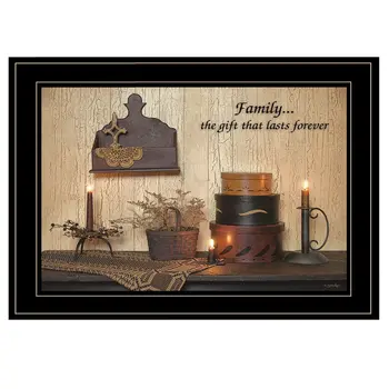 Forever Family 5 Black Framed Print Wall Art