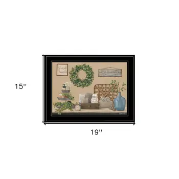 Farmhouse Bath I 3 Black Framed Print Bathroom Wall Art