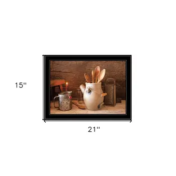 Grandmas Kitchen Tools 3 Black Framed Print Kitchen Wall Art