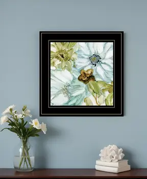 Sea glass Garden I 3 Black Framed Print Wall Art