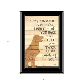 Every Snack You Make 2 Black Framed Print Wall Art