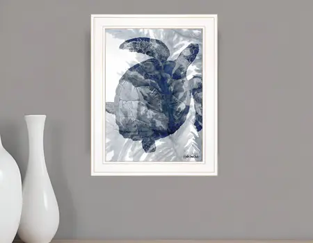 Ocean Collection 3 White Framed Print Wall Art