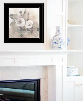 Transitional Blooms I 3 Black Framed Print Wall Art