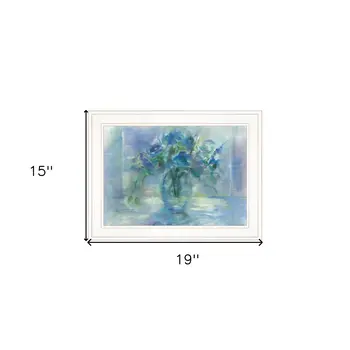 Susies Blue 2 White Framed Print Wall Art