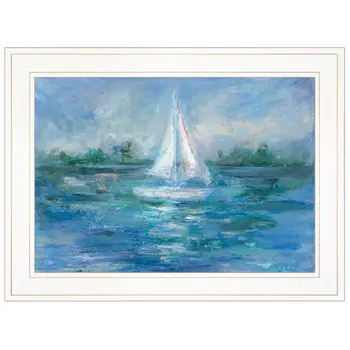 A Day In the Life 2 White Framed Print Wall Art