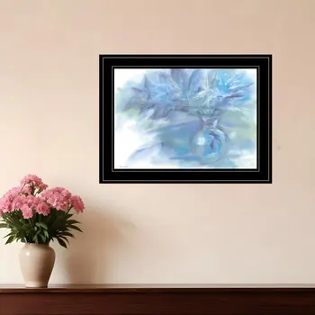 Morning Glory 3 Black Framed Print Wall Art