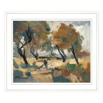 Early Walk 2 White Framed Print Wall Art