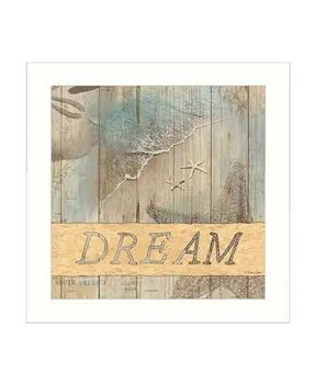 DREAM 1 White Framed Print Wall Art