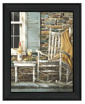 Reflecting Time Black Framed Print Wall Art