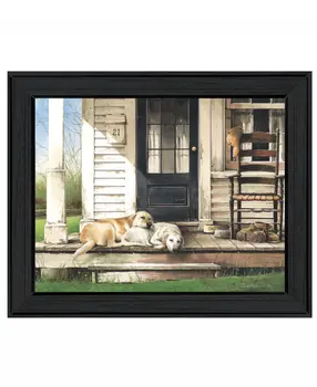 Chase and Molly Black Framed Print Wall Art