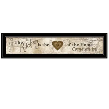 Love of Nature Kitchen or Heart of Then Home 2 Black Framed Print Kitchen Wall Art