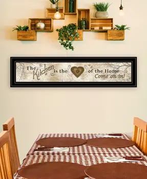 Love of Nature Kitchen or Heart of Then Home 2 Black Framed Print Kitchen Wall Art
