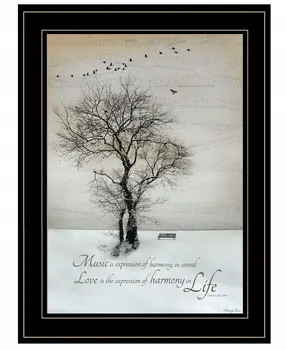 Harmony 2 Black Framed Print Kitchen Wall Art