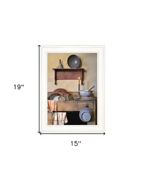 The Kitchen Sink 2 White Framed Print Kitchen Wall Art