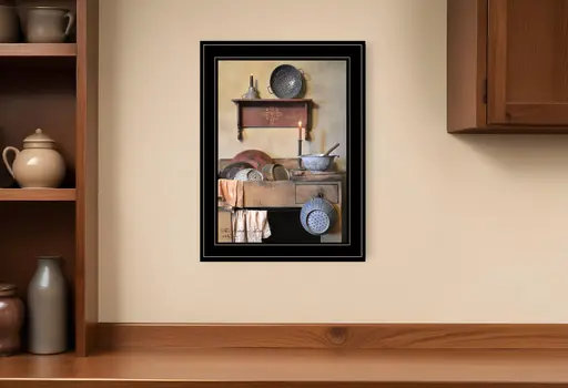 The Kitchen Sink 3 Black Framed Print Kitchen Wall Art