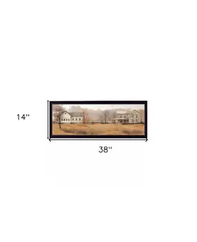 Peaceful Homestead 3 Black Framed Print Wall Art
