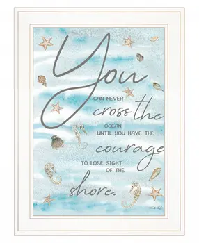 You Can Never 2 White Framed Print Wall Art